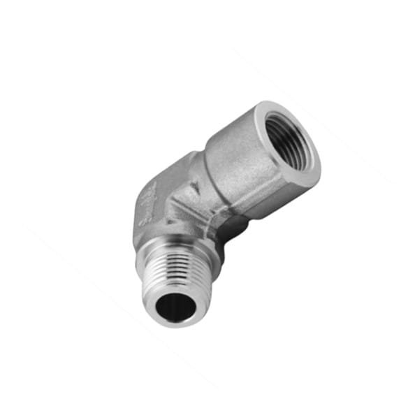 AC-1012E9.jpg 316SS 1/4" NPT Male to Female 90° Elbow