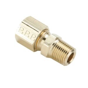 1/4" NPT M x 3/8" Compression Connector Adapter