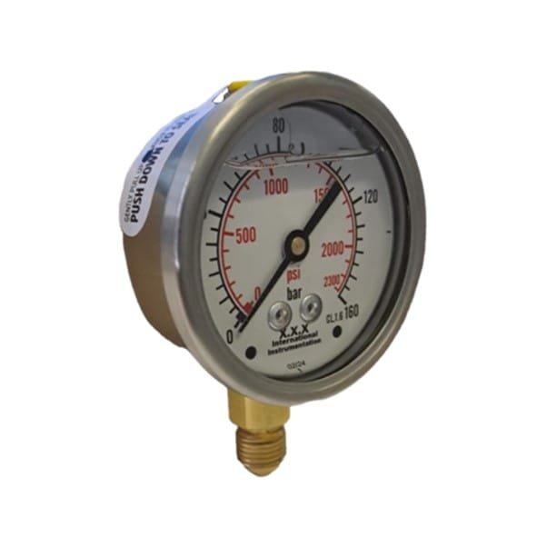PGB63-160.jpg 160 Bar Bottom Entry 63mm Pressure Gauge