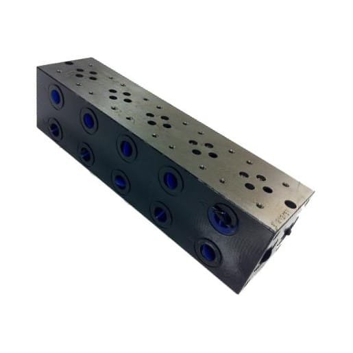 SUB-EM2135Y.jpg NG6 5-Station Parallel Manifold, A-B on Side G06, P-T on Ends G08